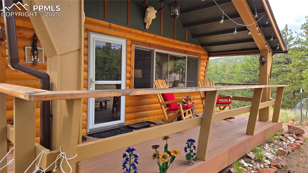 259 Vermillion Road Lake George, CO 80827 - Photo 21 of 46 a view of a building from a balcony