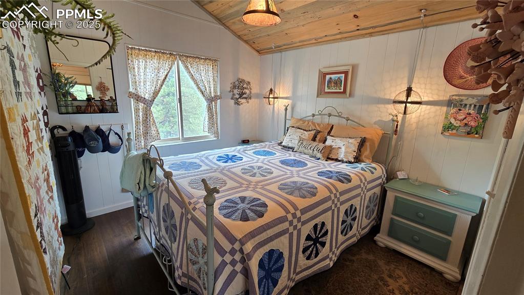 259 Vermillion Road Lake George, CO 80827 - Photo 6 of 46 a bedroom with a bed next to a window with the outer view