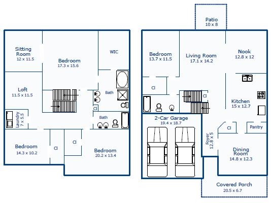 3808 Althorp Drive Raleigh, NC 27616 - Photo 25 of 25 Floor Plan of the home.