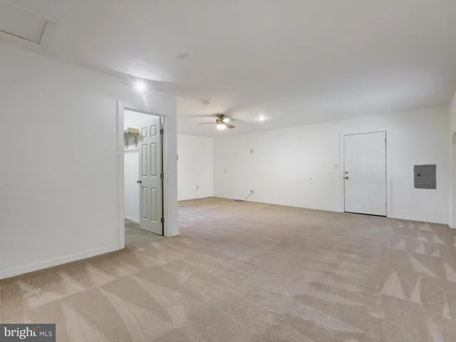 a view of an empty room