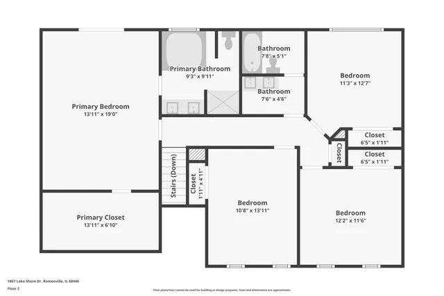 $469,900 | 1867 Lake Shore Drive, Romeoville, IL 60446