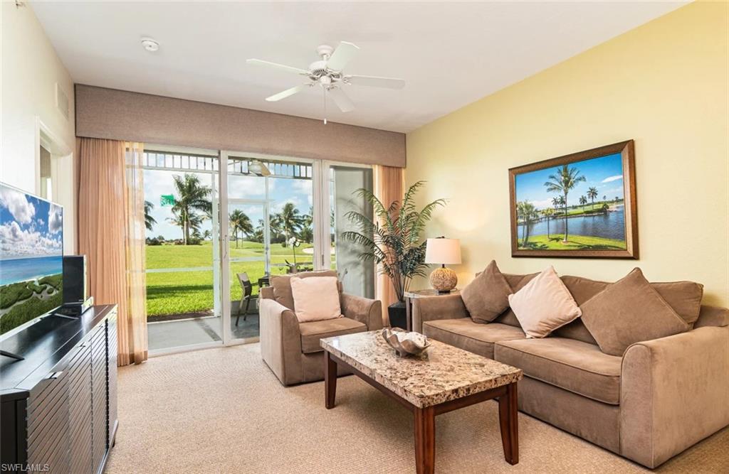 7955 Mahogany Run Lane, Unit 515 Naples, FL 34113 - Photo 3 of 20 a living room with furniture and a flat screen tv
