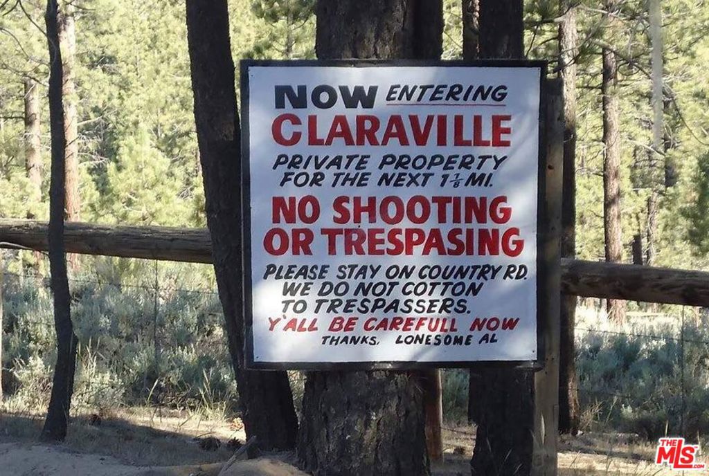 0 Jawbone Canyon Road Weldon, CA 93518 - Photo 22 of 23 Claraville Sign