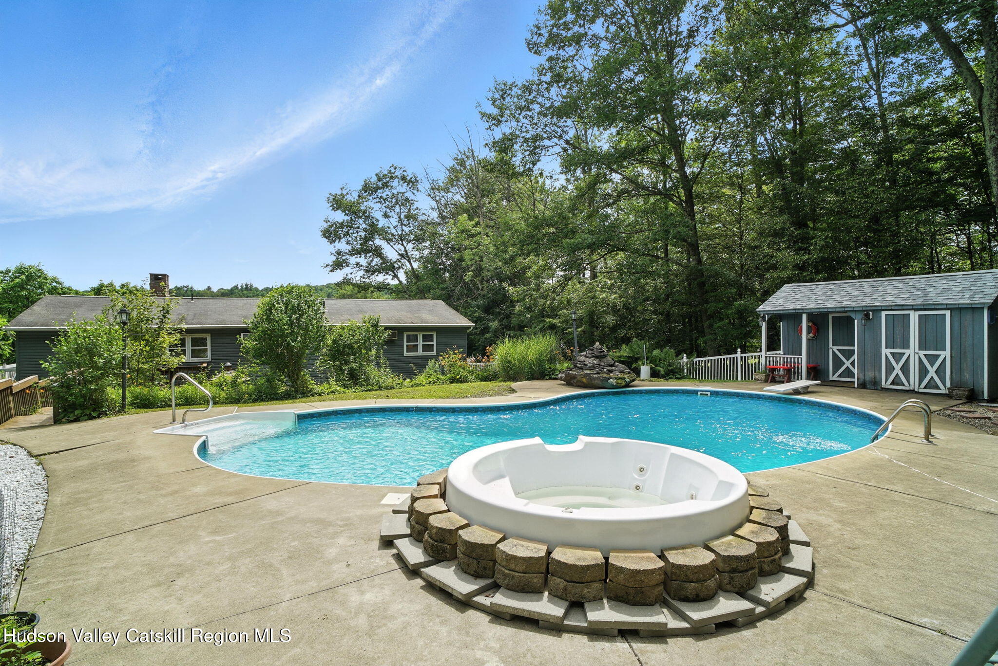 136 Kautz Road Callicoon, NY 12723 - Photo 26 of 51 a view of a swimming pool with a patio