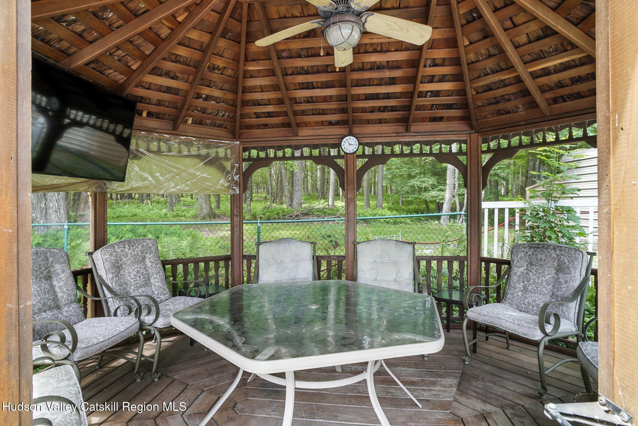 136 Kautz Road Callicoon, NY 12723 - Photo 28 of 51 a patio with a table and chairs