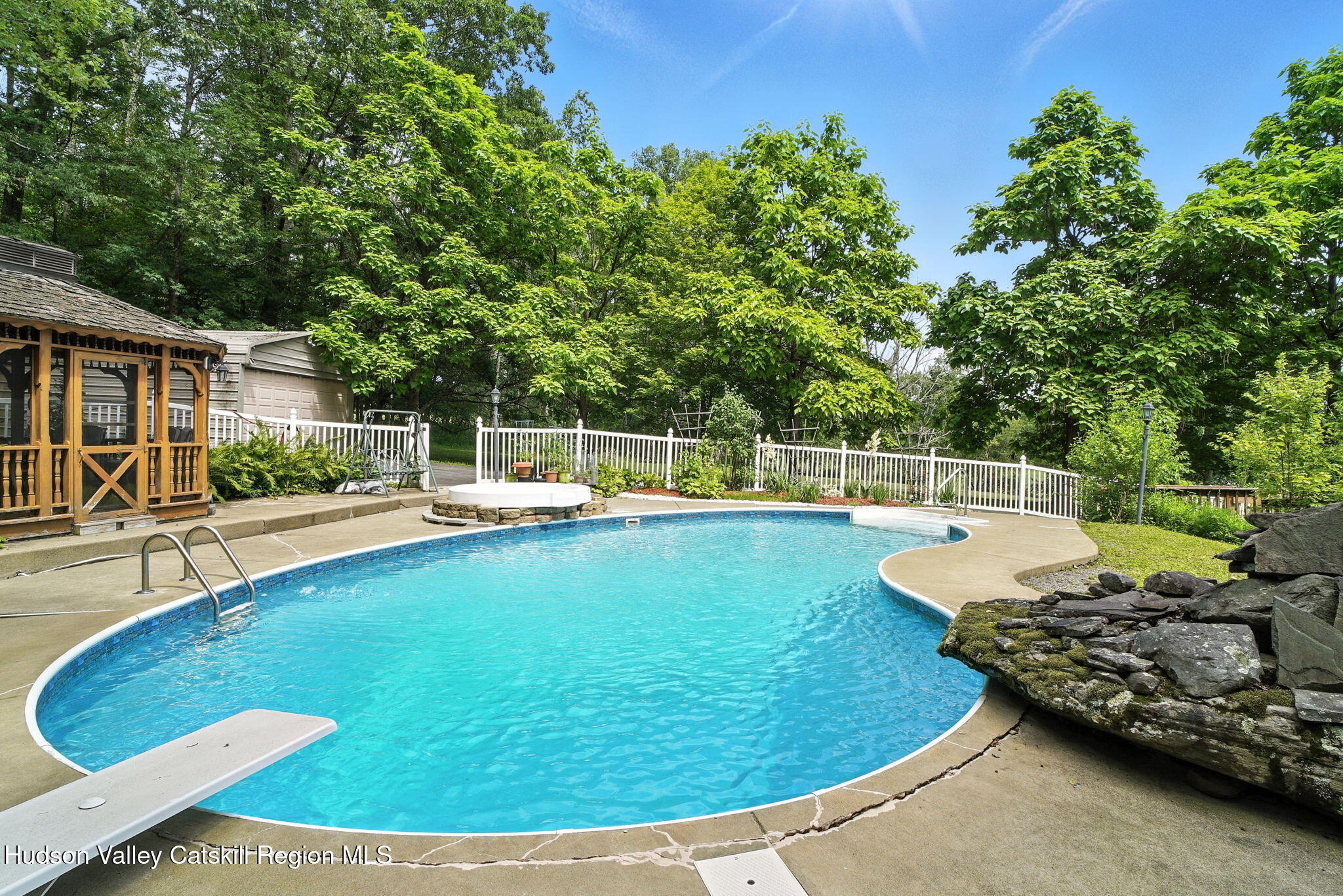 136 Kautz Road Callicoon, NY 12723 - Photo 32 of 51 a view of a swimming pool with a patio