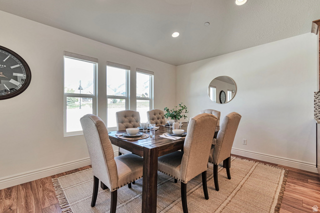 1288 North Horizon View Loop Elk Ridge, UT 84651 - Photo 12 of 40 Dining room featuring light wood-type flooring and recessed lighting