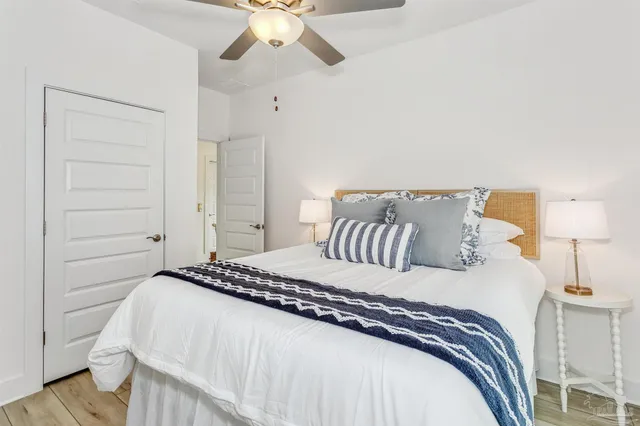 a view of swimming pool with an ocean view