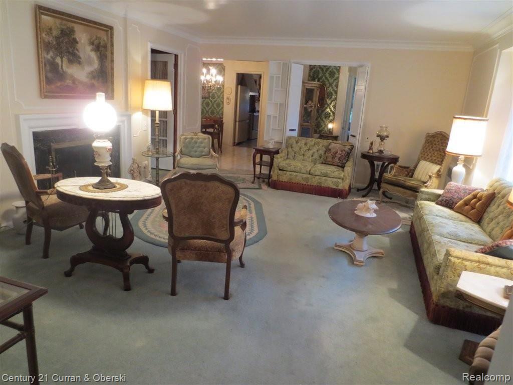 991 Lincoln Road Grosse Pointe, MI 48230 - Photo 3 of 25 LIVING ROOM OPEN TO DINING ROOM