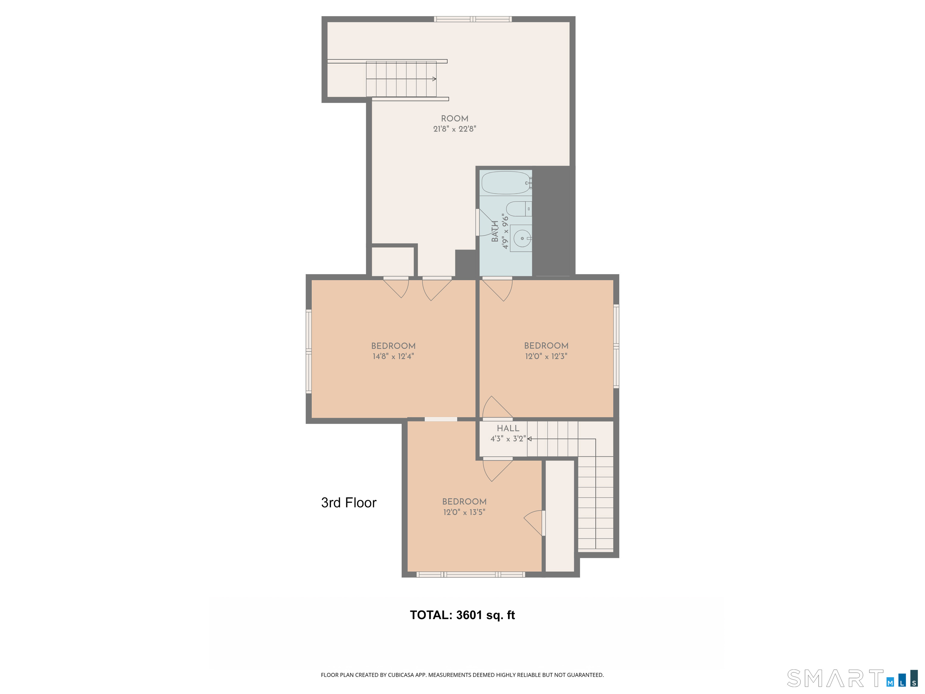 3193 Main Street Bridgeport, CT 06606 - Photo 38 of 39 3rd Floor Plan