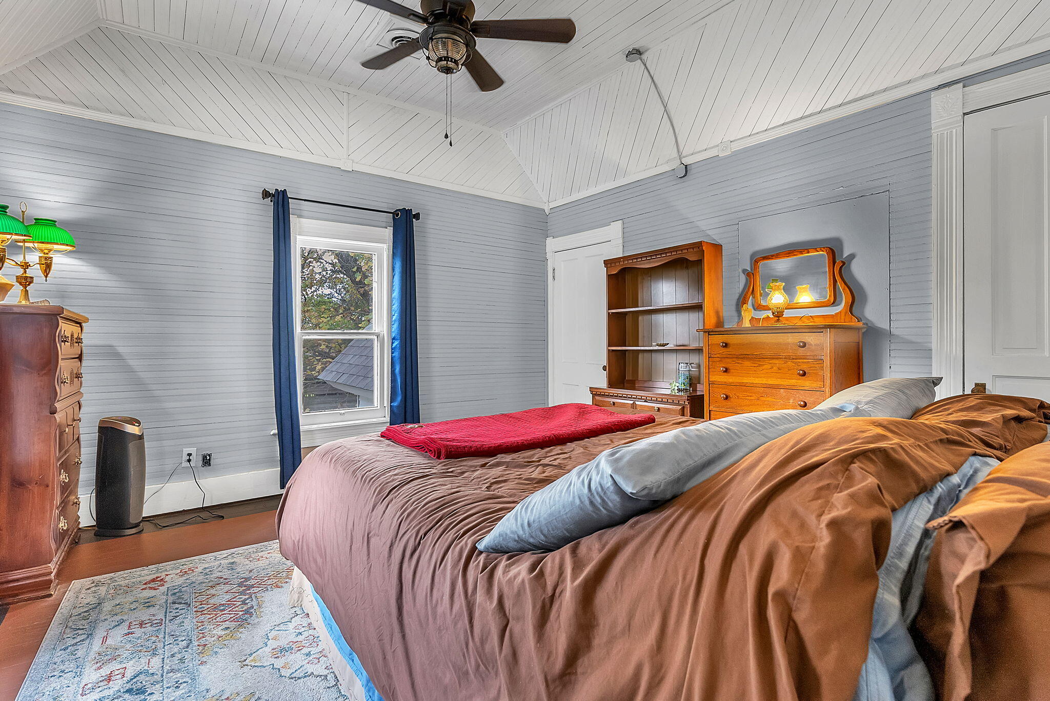 623 West Milroy Avenue Rensselaer, IN 47978 - Photo 35 of 64 a bedroom with a bed and a tv