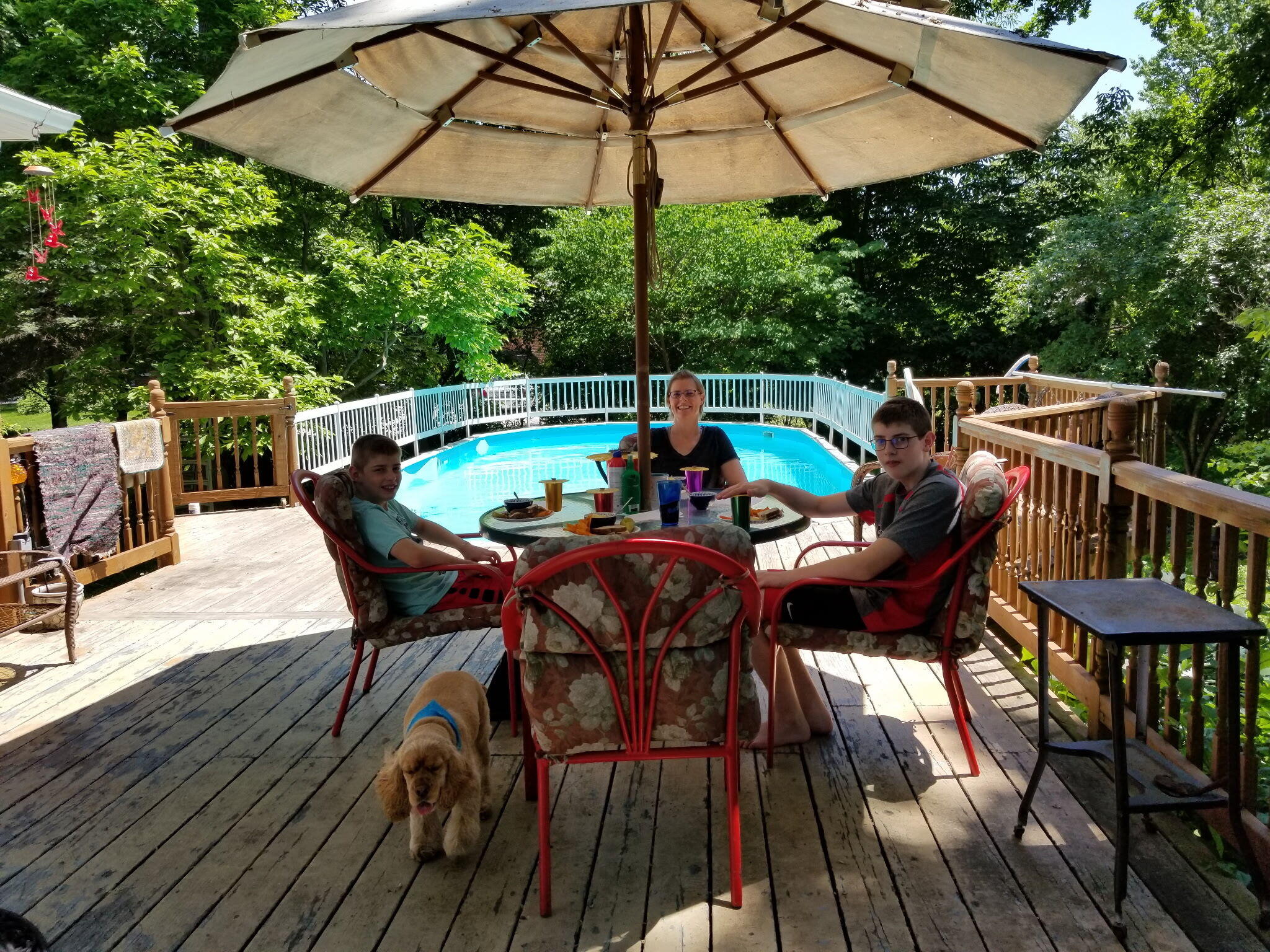 623 West Milroy Avenue Rensselaer, IN 47978 - Photo 44 of 58 a view of deck with furniture and barbeque oven with wooden floor