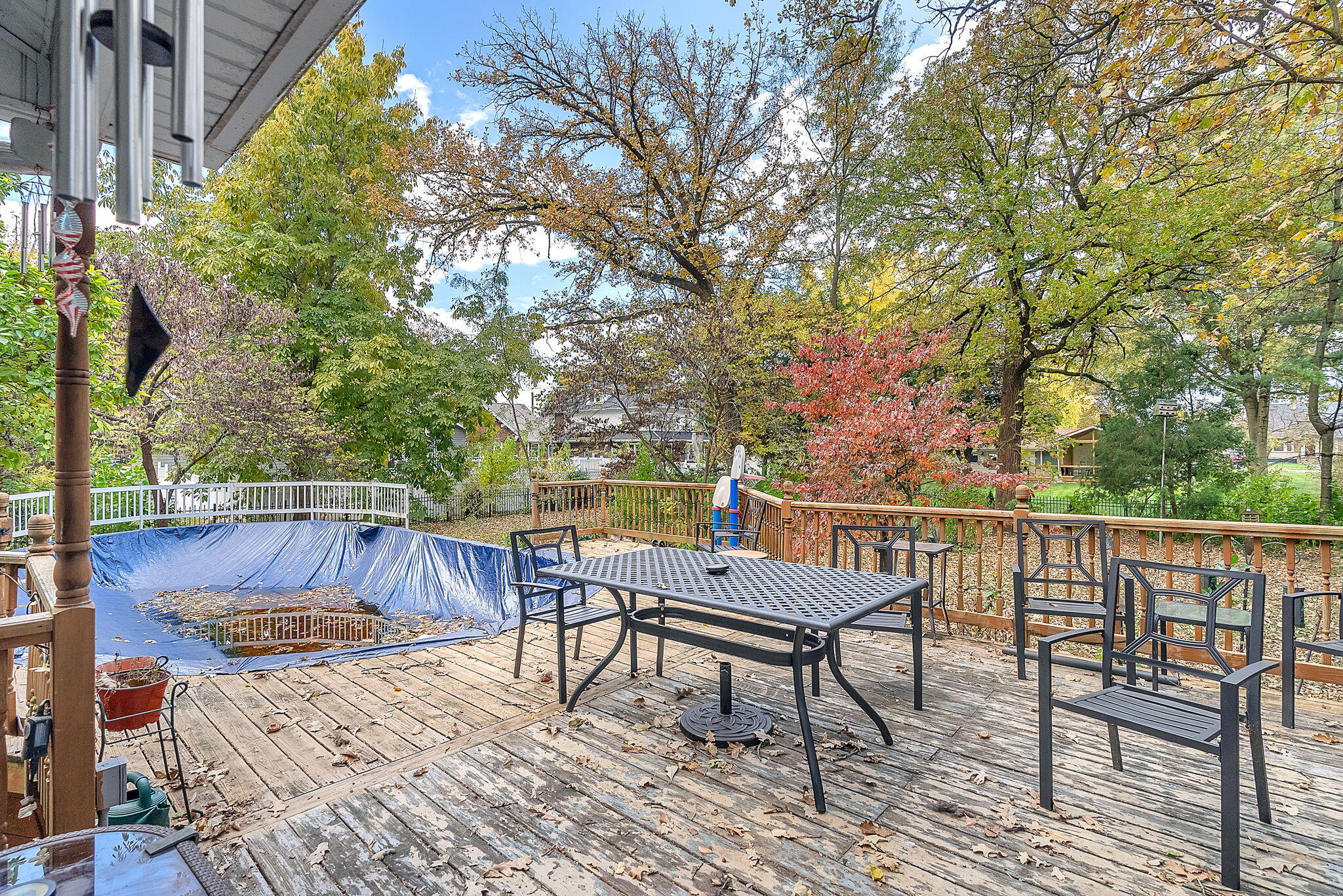 623 West Milroy Avenue Rensselaer, IN 47978 - Photo 51 of 64 a view of a chairs and table on the deck