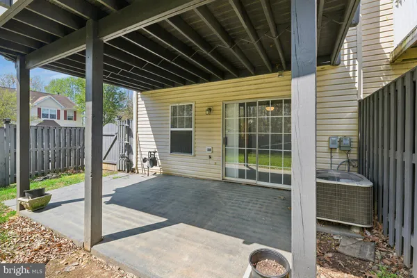 a view of a porch