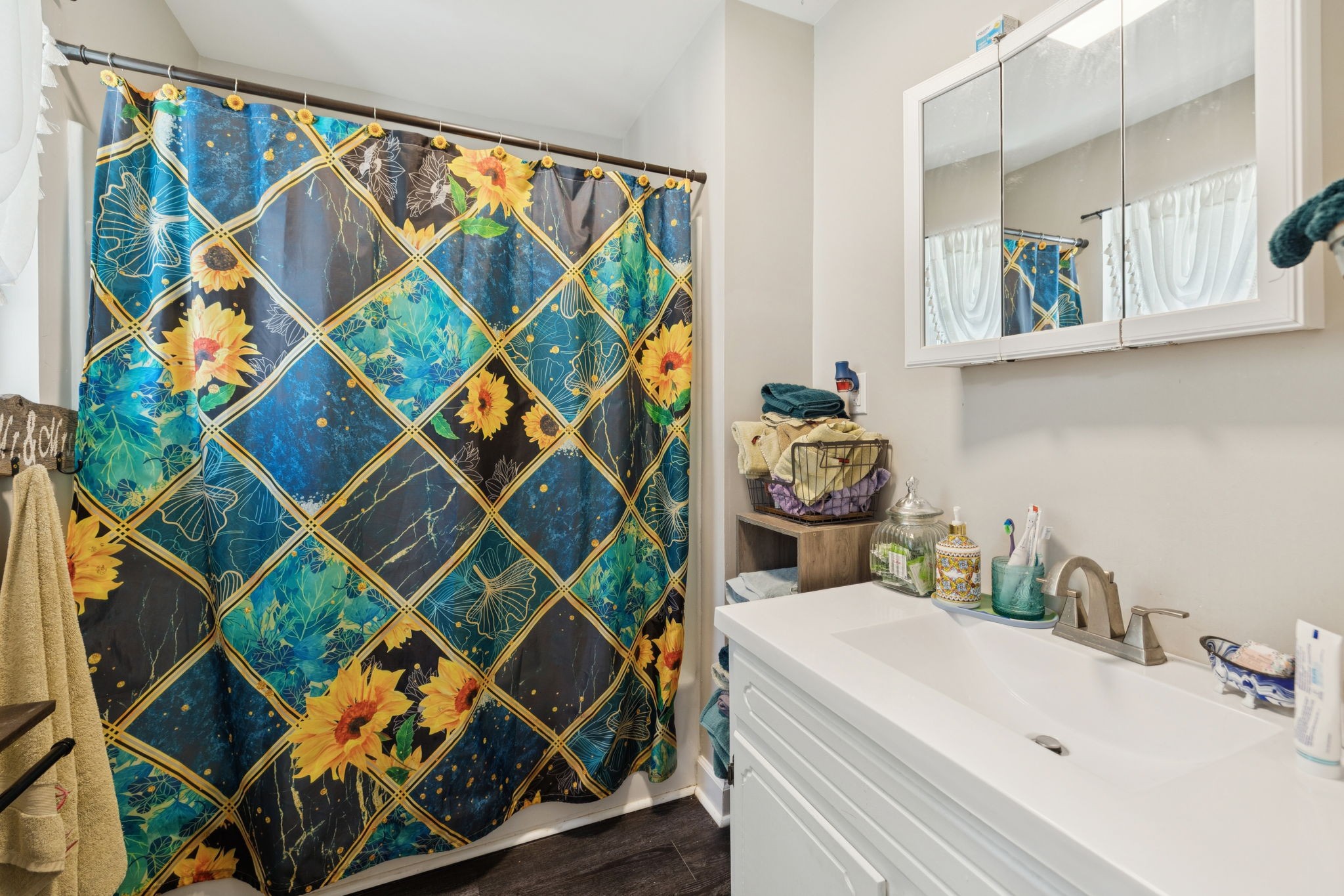 736 Hancock Road Jasper, TN 37347 - Photo 21 of 42 a bathroom with a sink and mirror with painted walls
