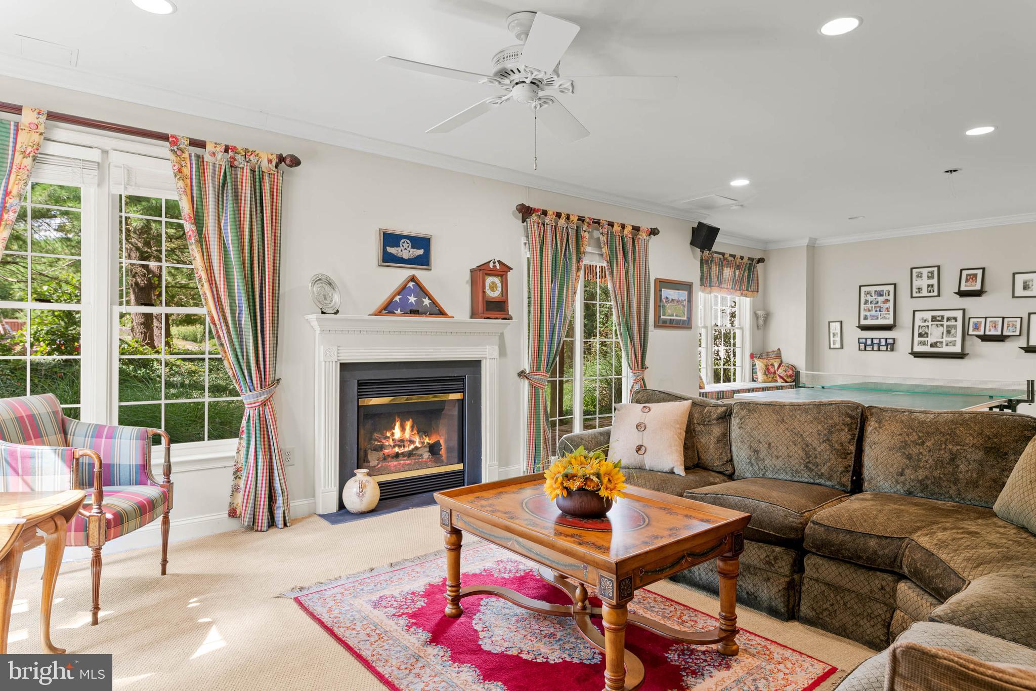 4 Riders Run Newtown Square, PA 19073 - Photo 46 of 64 a living room with furniture and a fireplace