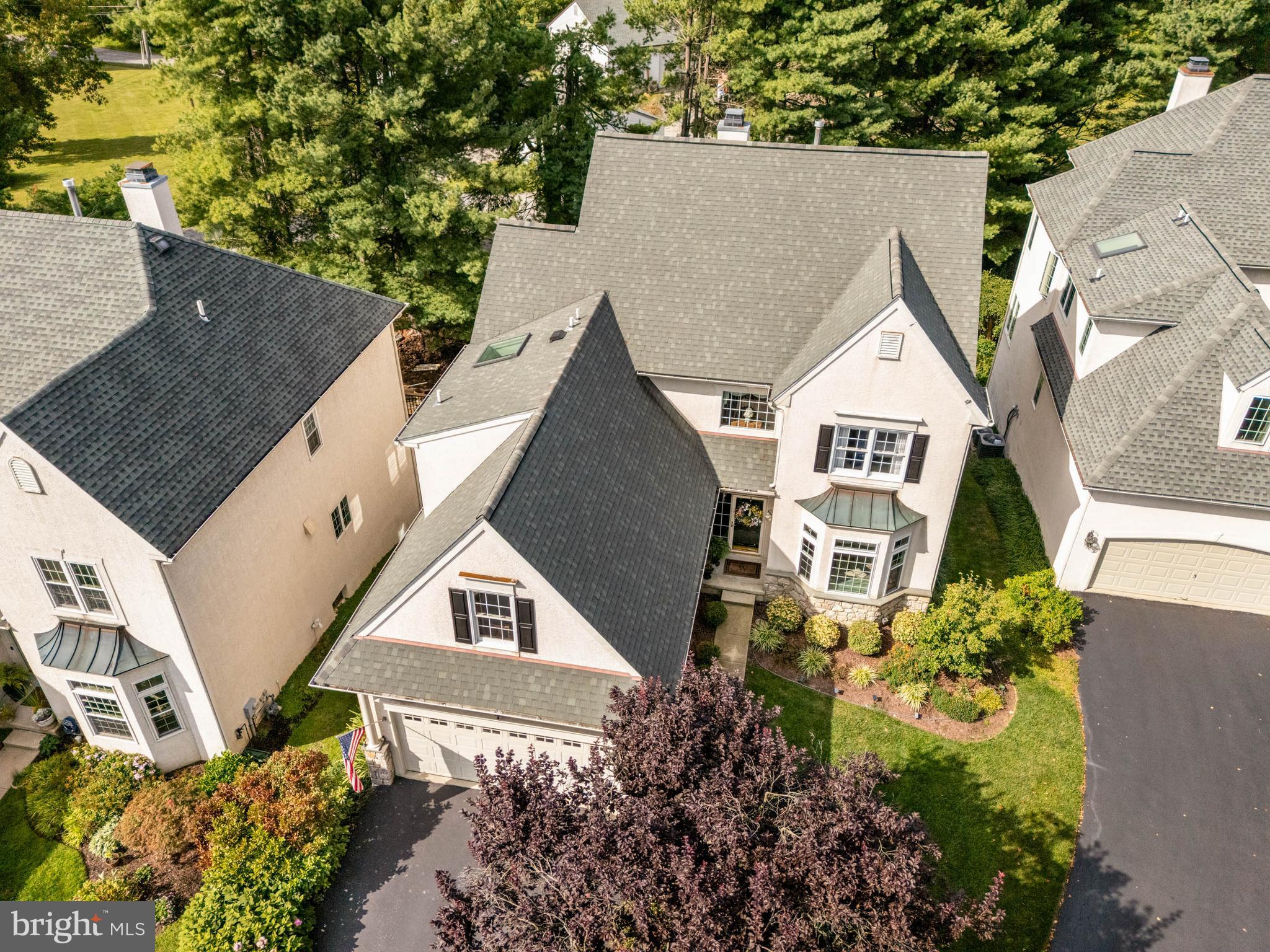 4 Riders Run Newtown Square, PA 19073 - Photo 60 of 64 an aerial view of a house with a yard
