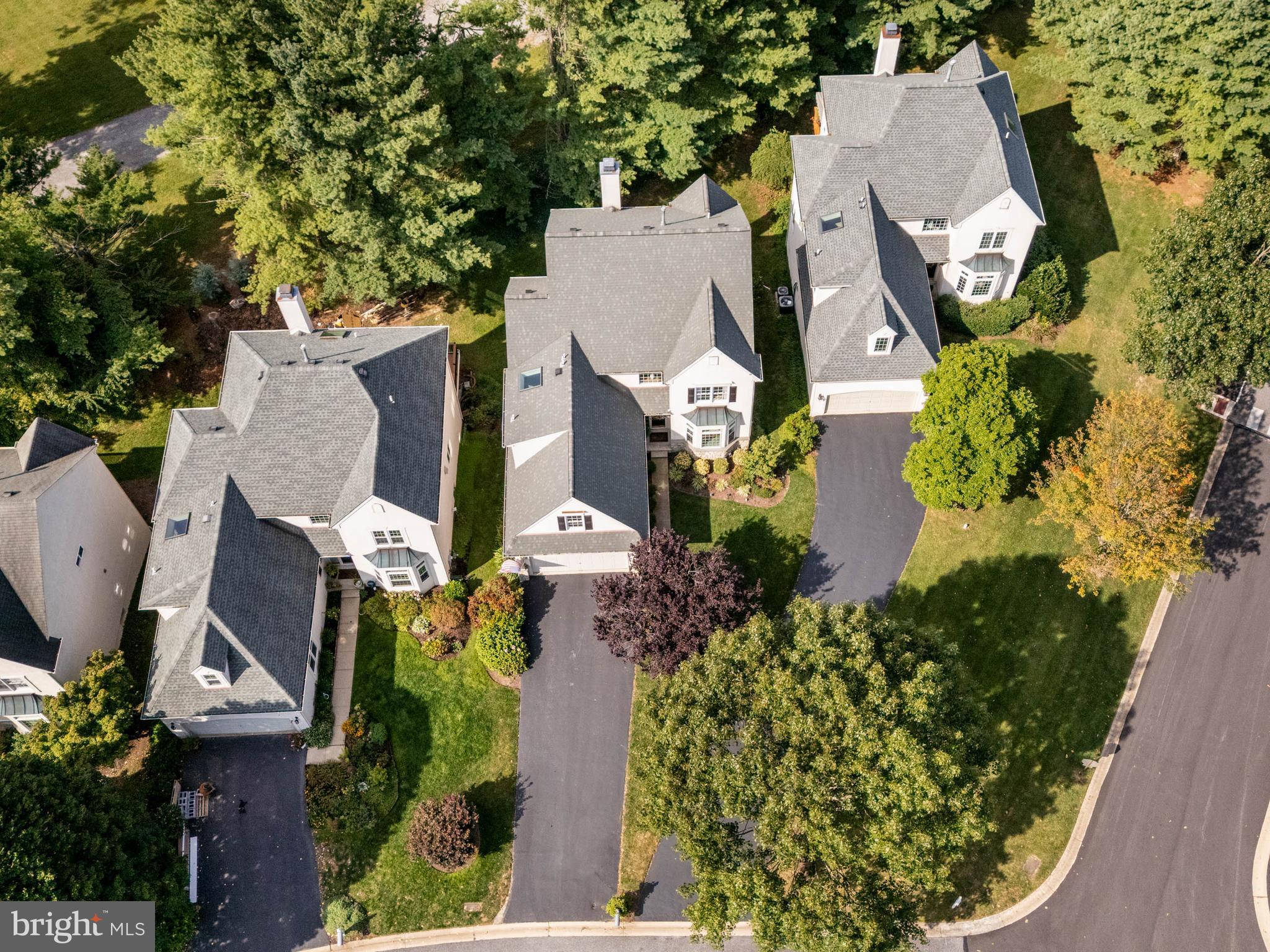 4 Riders Run Newtown Square, PA 19073 - Photo 61 of 64 an aerial view of a house with a yard and garden