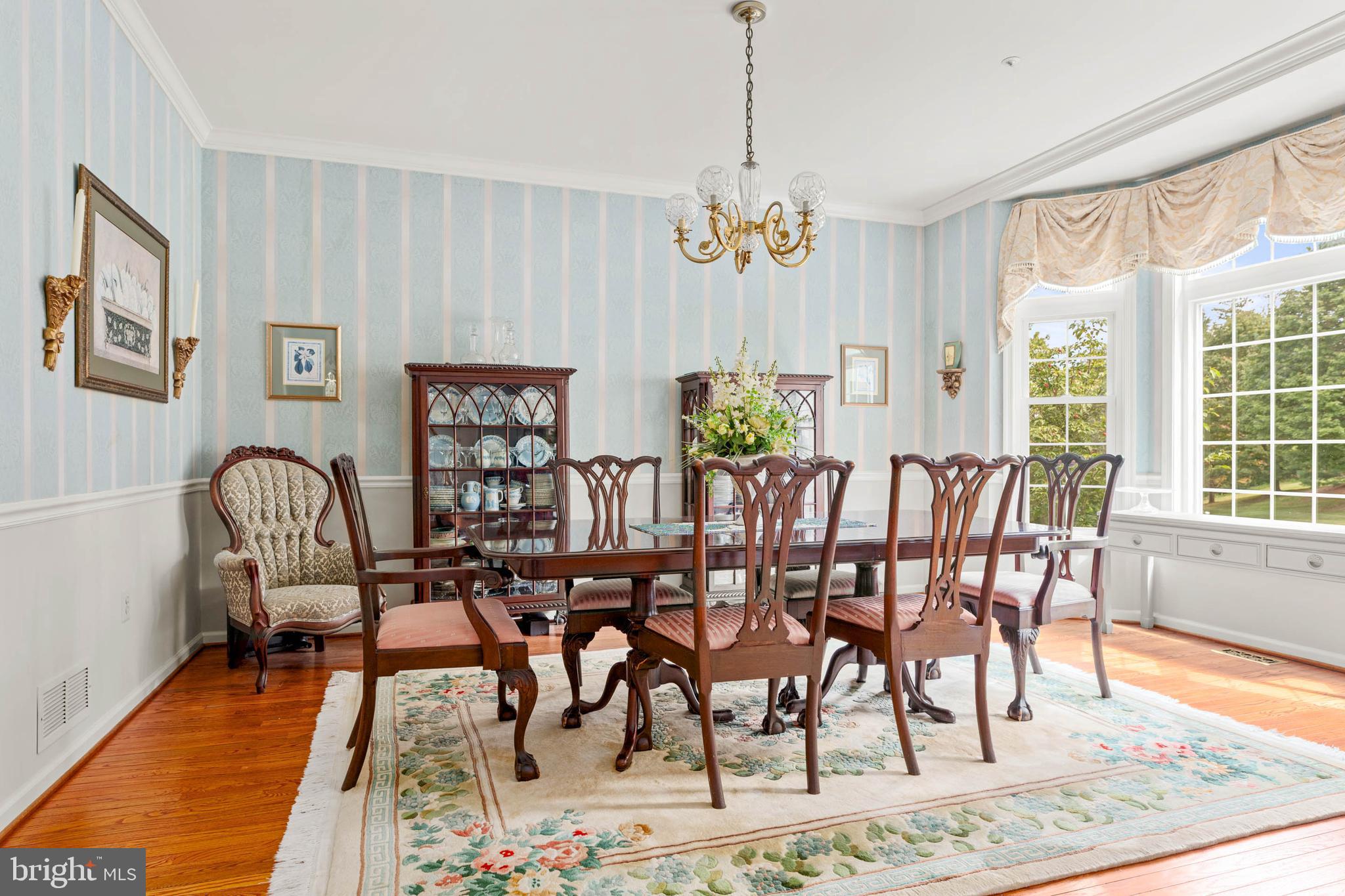 4 Riders Run Newtown Square, PA 19073 - Photo 7 of 64 a view of a dining room with furniture window and wooden floor
