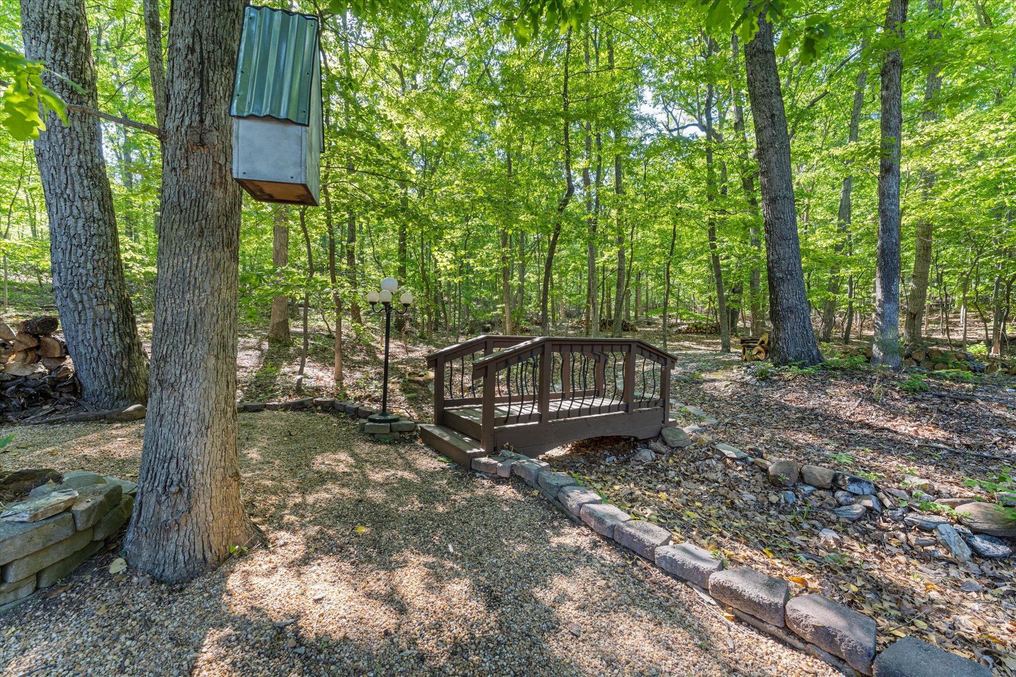 3800 Mountain Road Haymarket, VA 20169 - Photo 32 of 73 Storybook bridge in the woods.