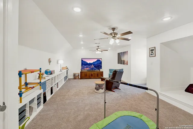 a view of a swimming pool with a sitting space