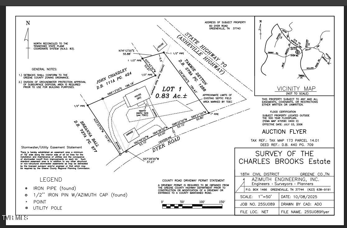 60 Dyer Road Greeneville, TN 37743 - Photo 3 of 33 Plat 60 Dyer Rd Auction