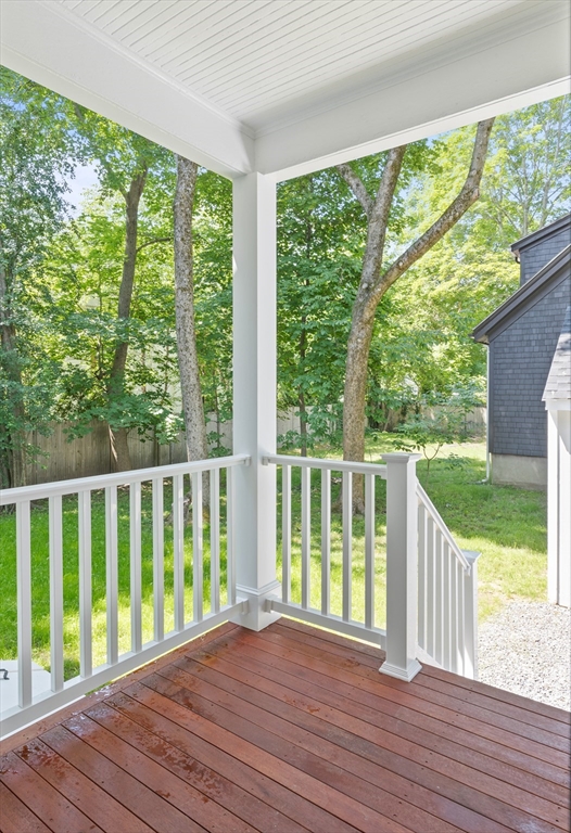 8 Florence Street Natick, MA 01760 - Photo 28 of 38 a view of balcony with wooden floor