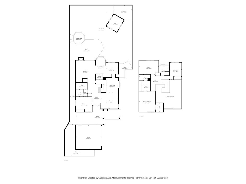 109 Cinnamon Ridge Road Brea, CA 92821 - Photo 67 of 67 Downstairs floorplan with outside area and measurements