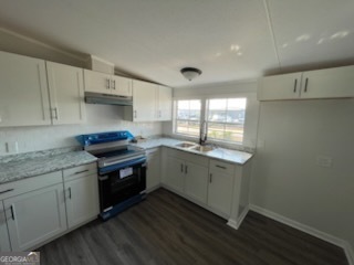 306 Dennard Road Unadilla, GA 31091 - Photo 8 of 14 a kitchen with sink cabinets and wooden floor