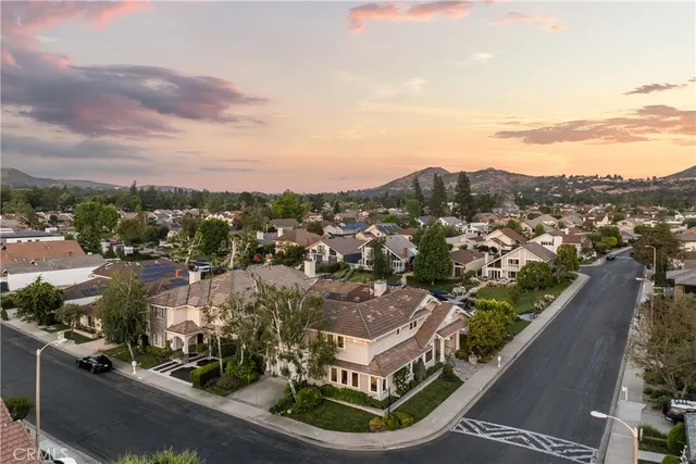 a view of city and mountain