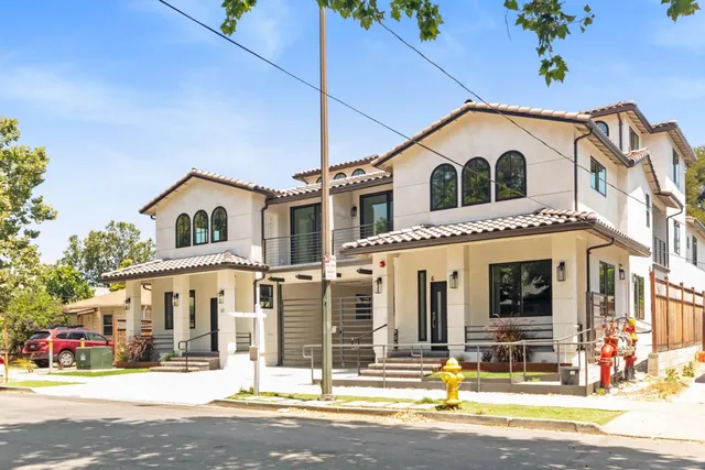 a view of a white building