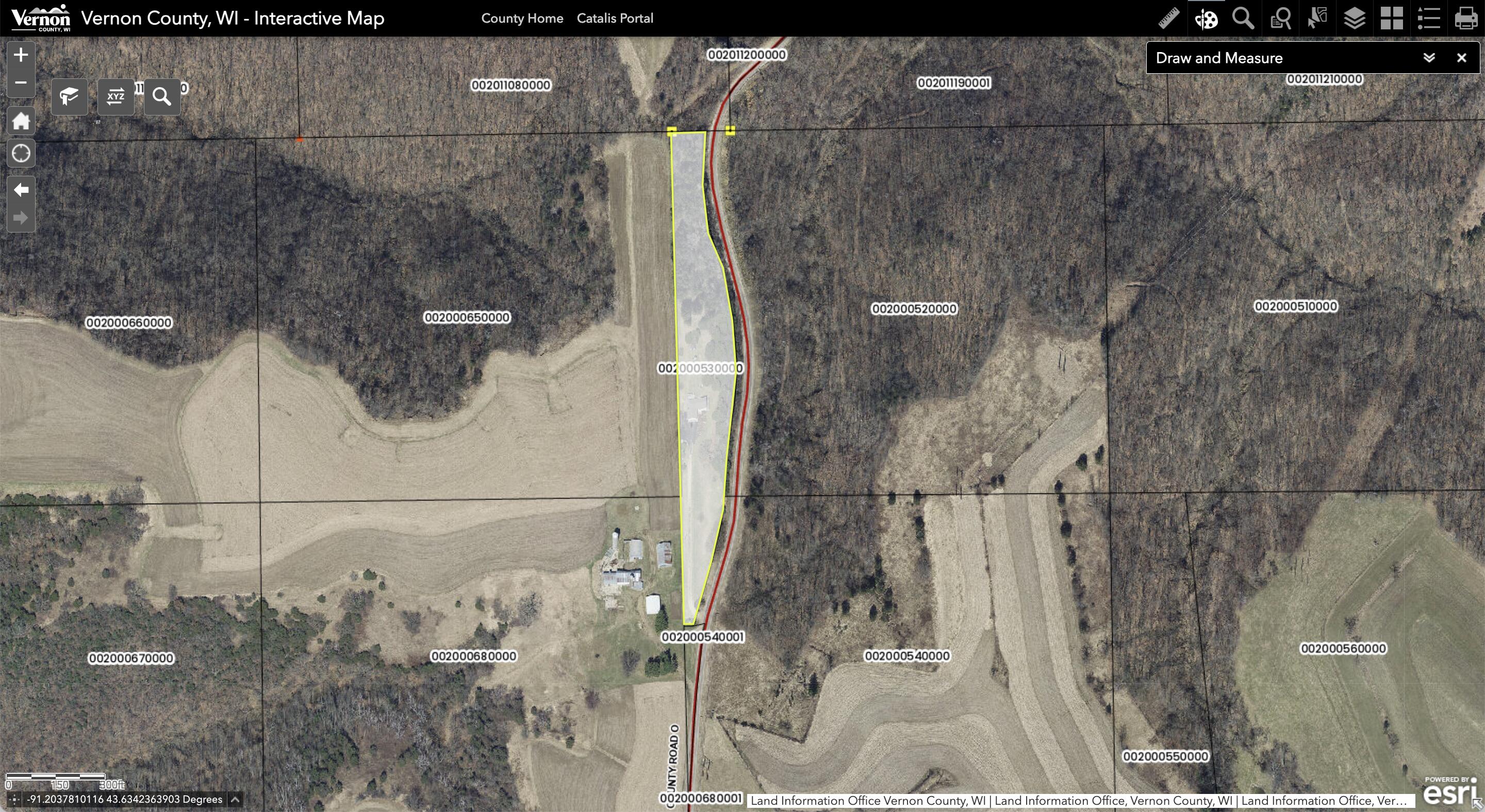 N1179 County Rd O Bergen, WI 54658 - Photo 30 of 31 GIS Aerial Map