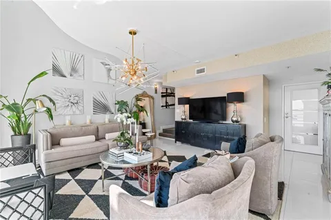 a view of balcony with furniture and rug