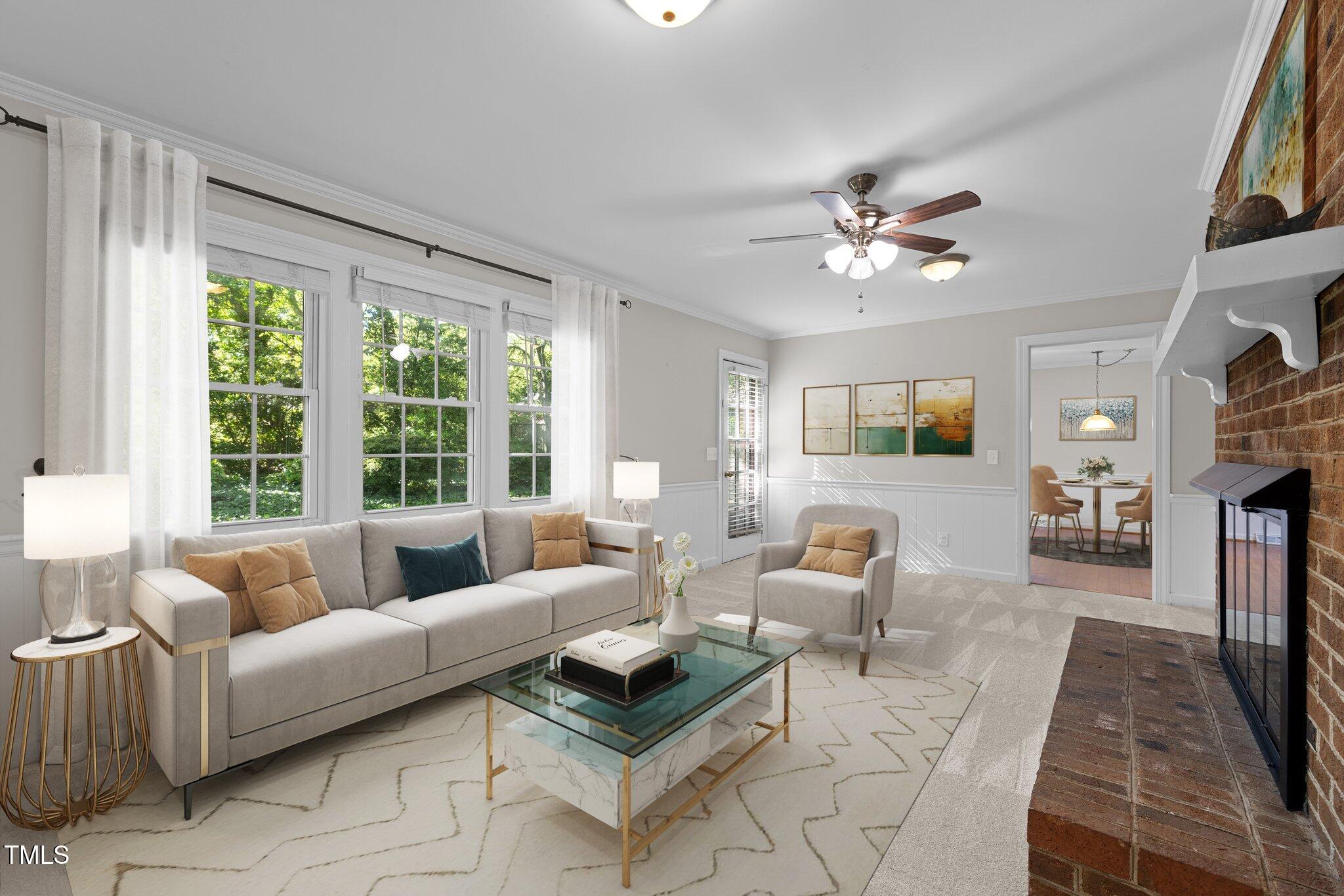 1304 Deboy Street Raleigh, NC 27606 - Photo 27 of 53 virtually staged family room