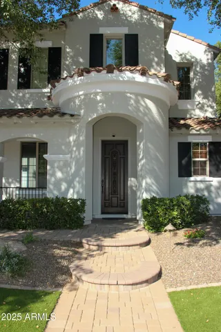 a view of a house with a patio