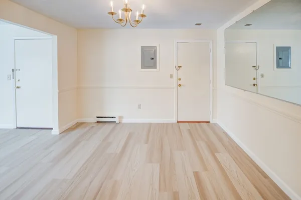 wooden floor in an empty room