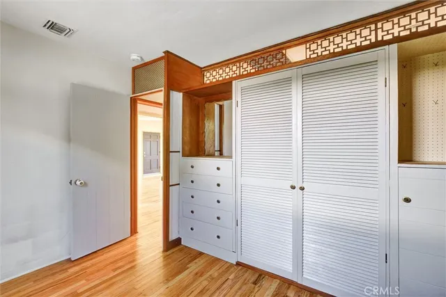 a view of closet area