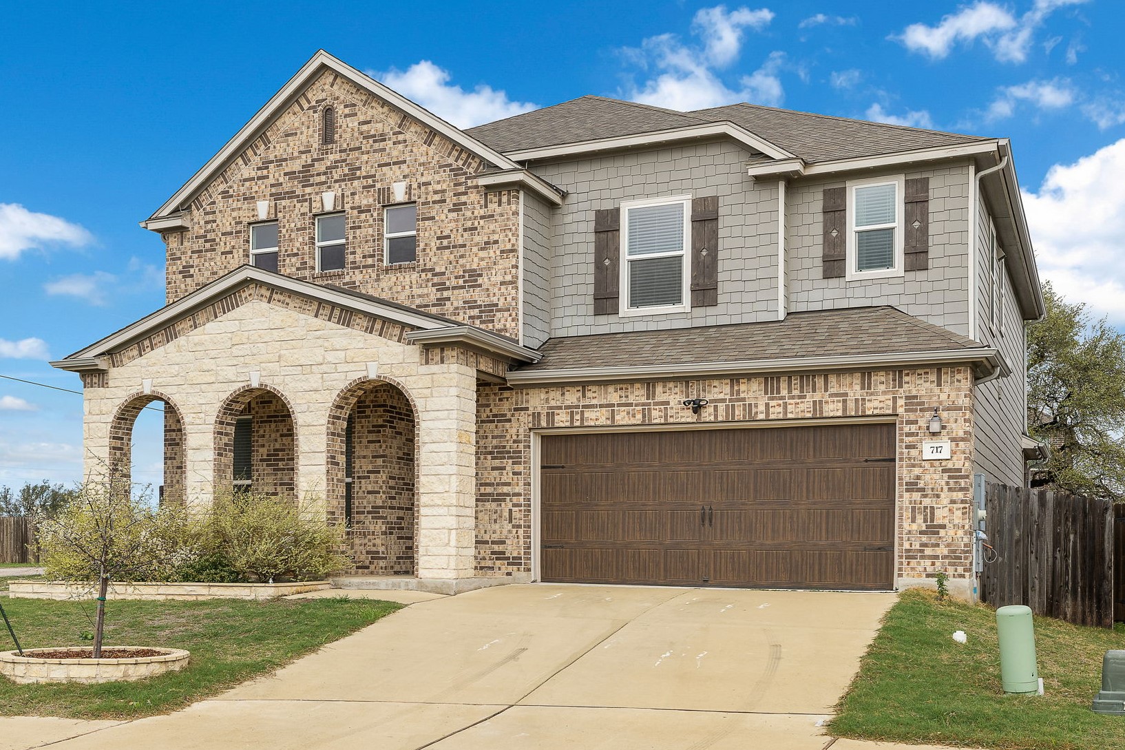 717 Priscilla Court Leander, TX 78641 - Photo 2 of 37 Elegant upgraded brick and stone exterior