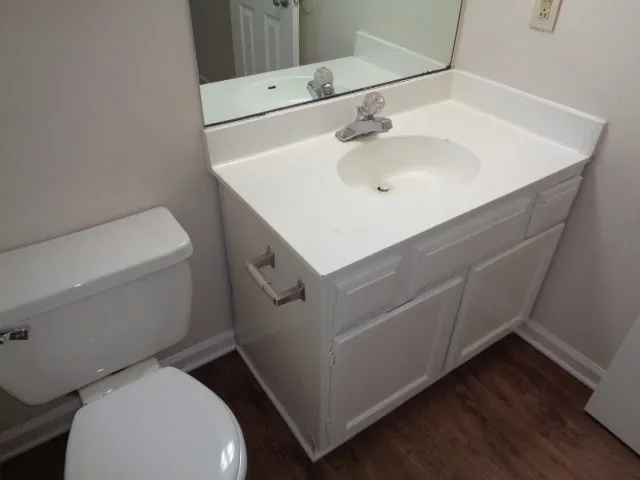 a bathroom with a sink and a toilet