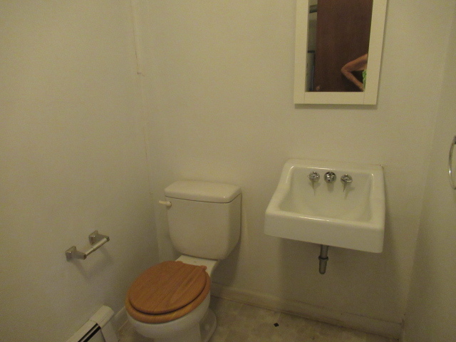 114 North Chase Street Monticello, IL 61856 - Photo 13 of 13 a white toilet sitting next to a white sink and vanity