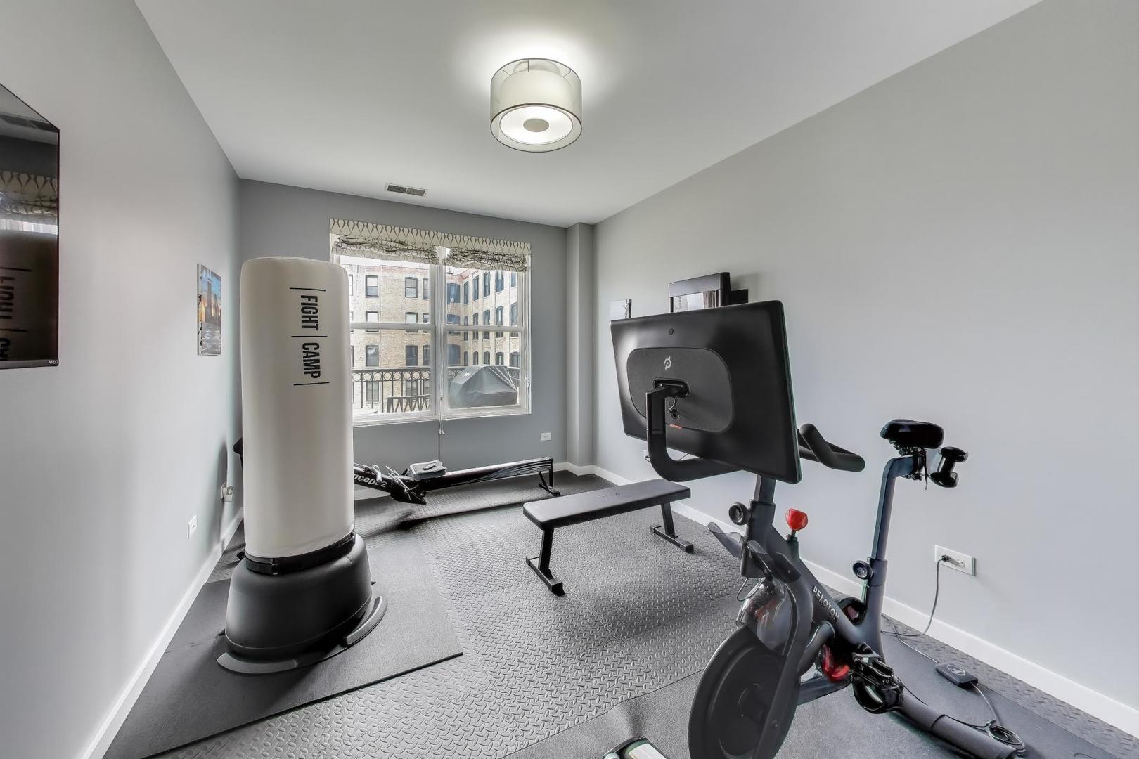 520 North Halsted Street, Unit 410 Chicago, IL 60642 - Photo 16 of 31 a view of a room with gym equipment