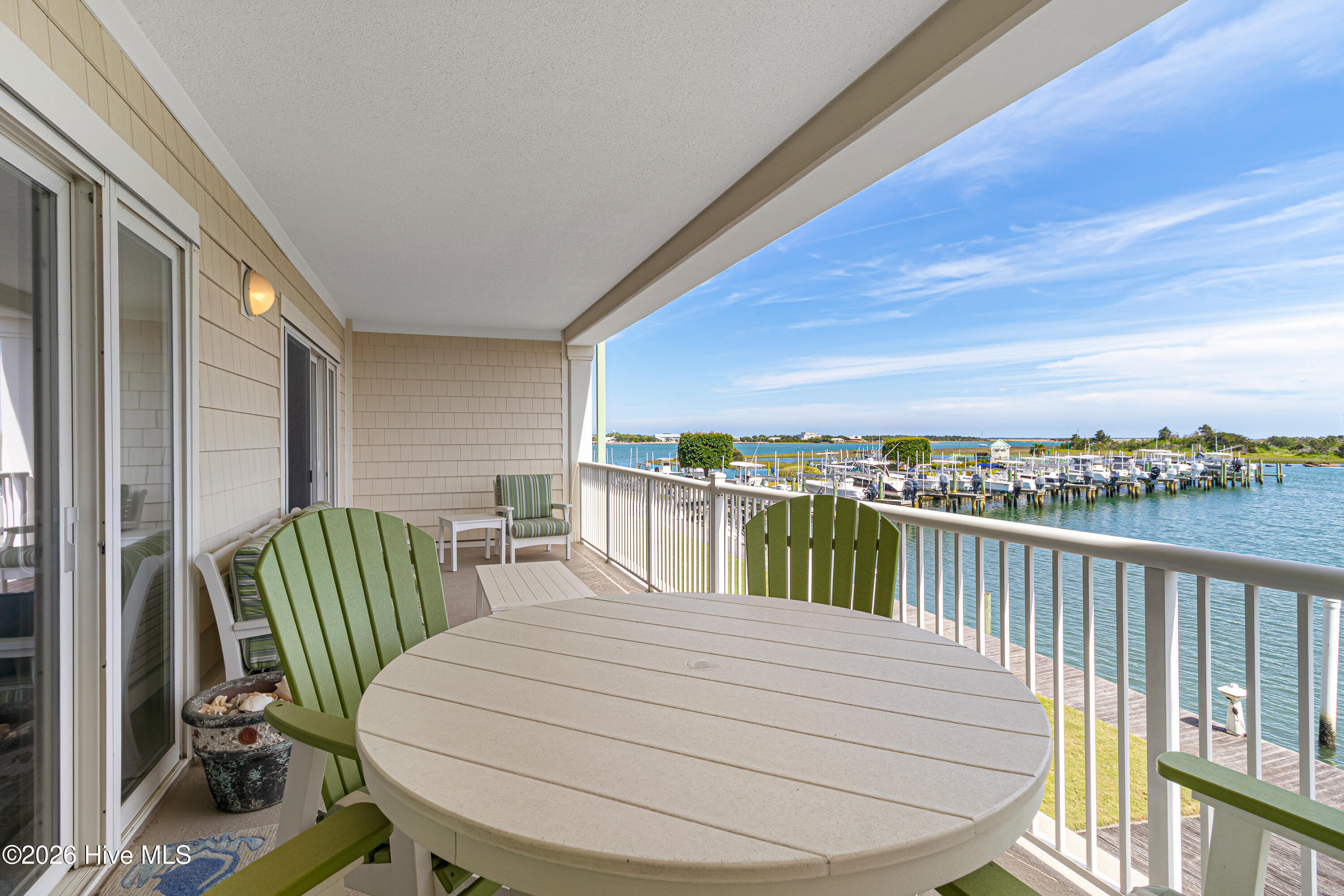 212 Old Causeway Road, Unit 107 & B13 SLIP Beaufort, NC 28516 - Photo 26 of 49 Covered balcony