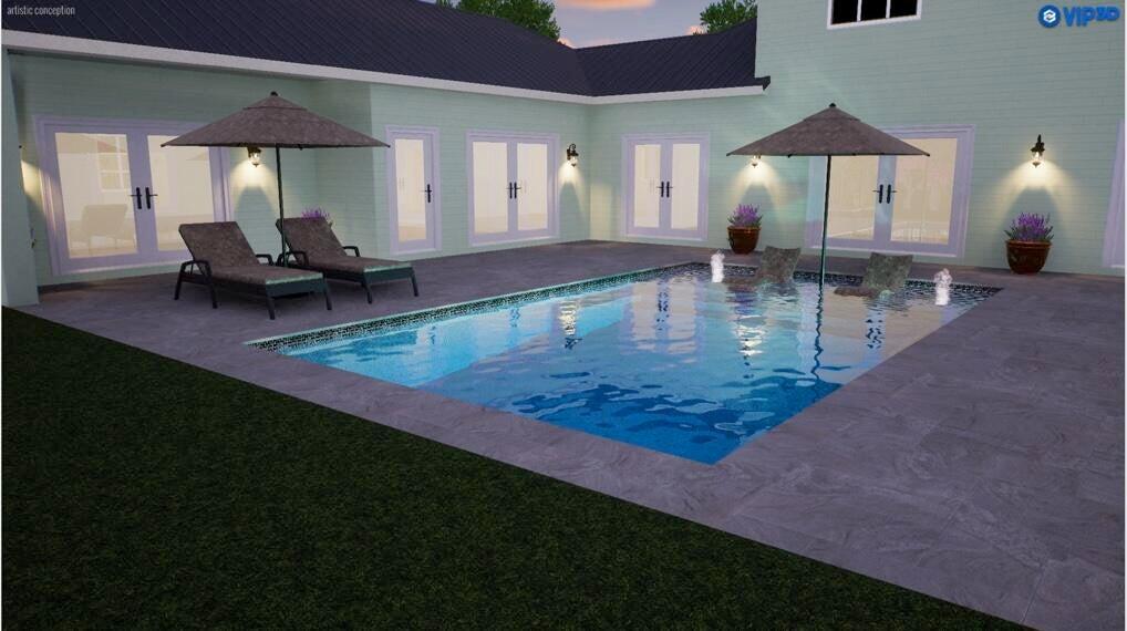 19067 Southeast County Line Road Jupiter, FL 33469 - Photo 92 of 93 Pool Renderings