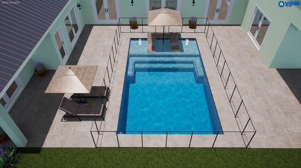 19067 Southeast County Line Road Jupiter, FL 33469 - Photo 93 of 93 Pool Renderings