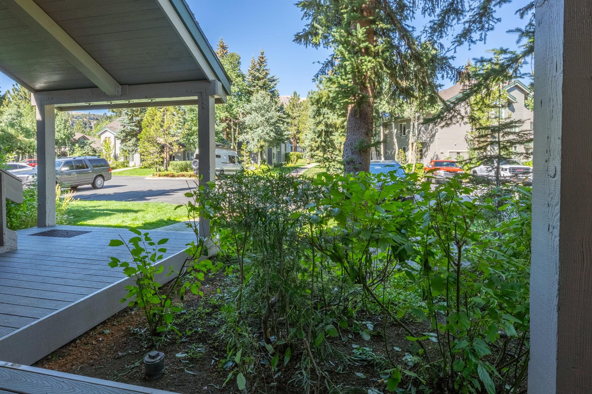 623 Golden Creek Road, Unit 623 Mammoth Lakes, CA 93546 - Photo 7 of 33 a view of yellow garden with potted plants
