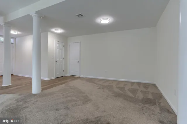 a view of an empty room