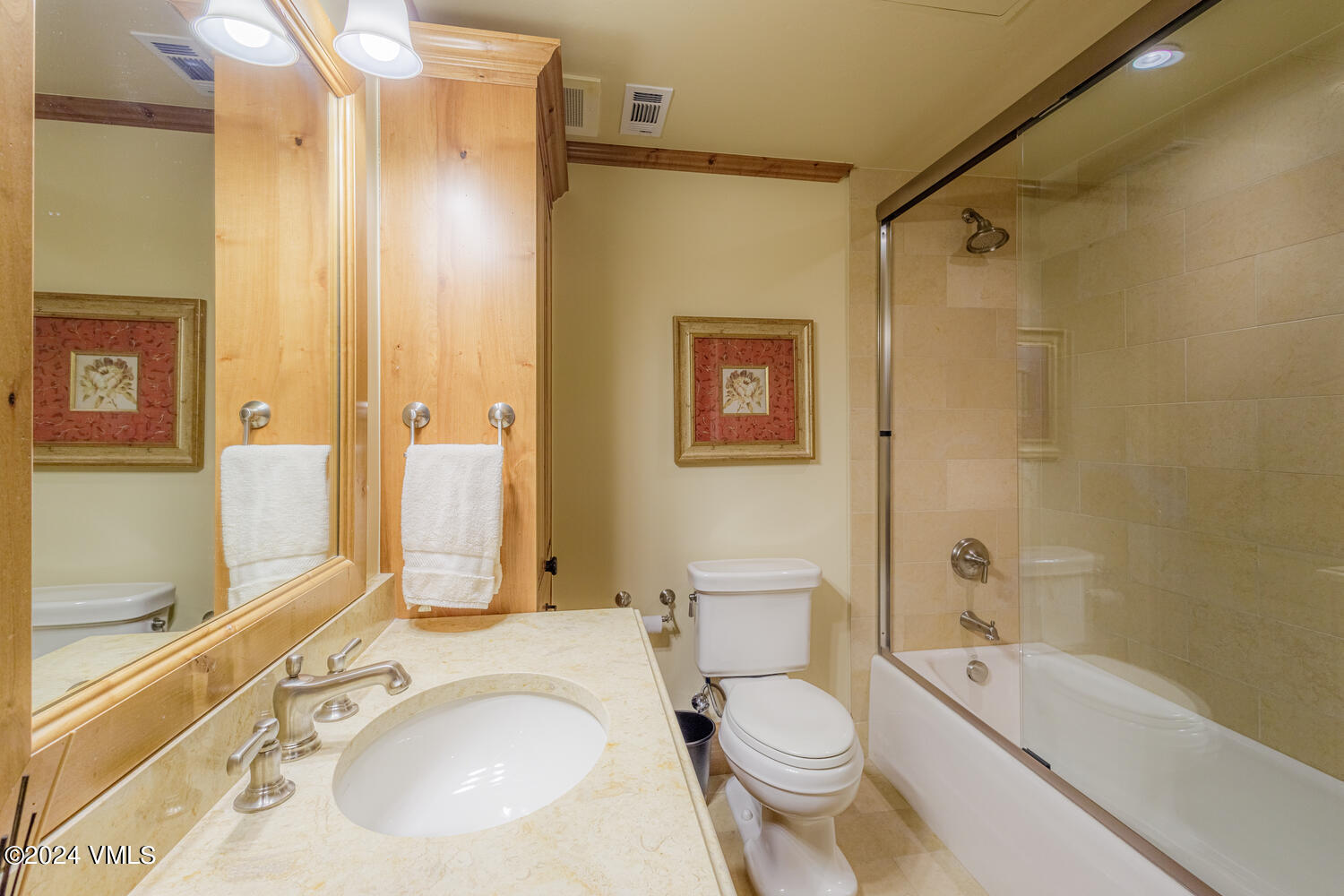 434 South Frontage Road East, Unit 402 Vail, CO 81657 - Photo 18 of 44 a bathroom with a sink toilet and shower