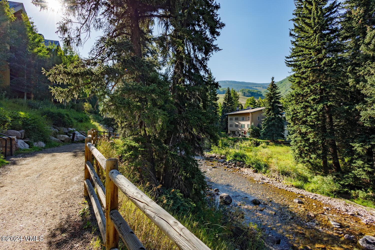 434 South Frontage Road East, Unit 402 Vail, CO 81657 - Photo 33 of 44 a view of a wooden bridge