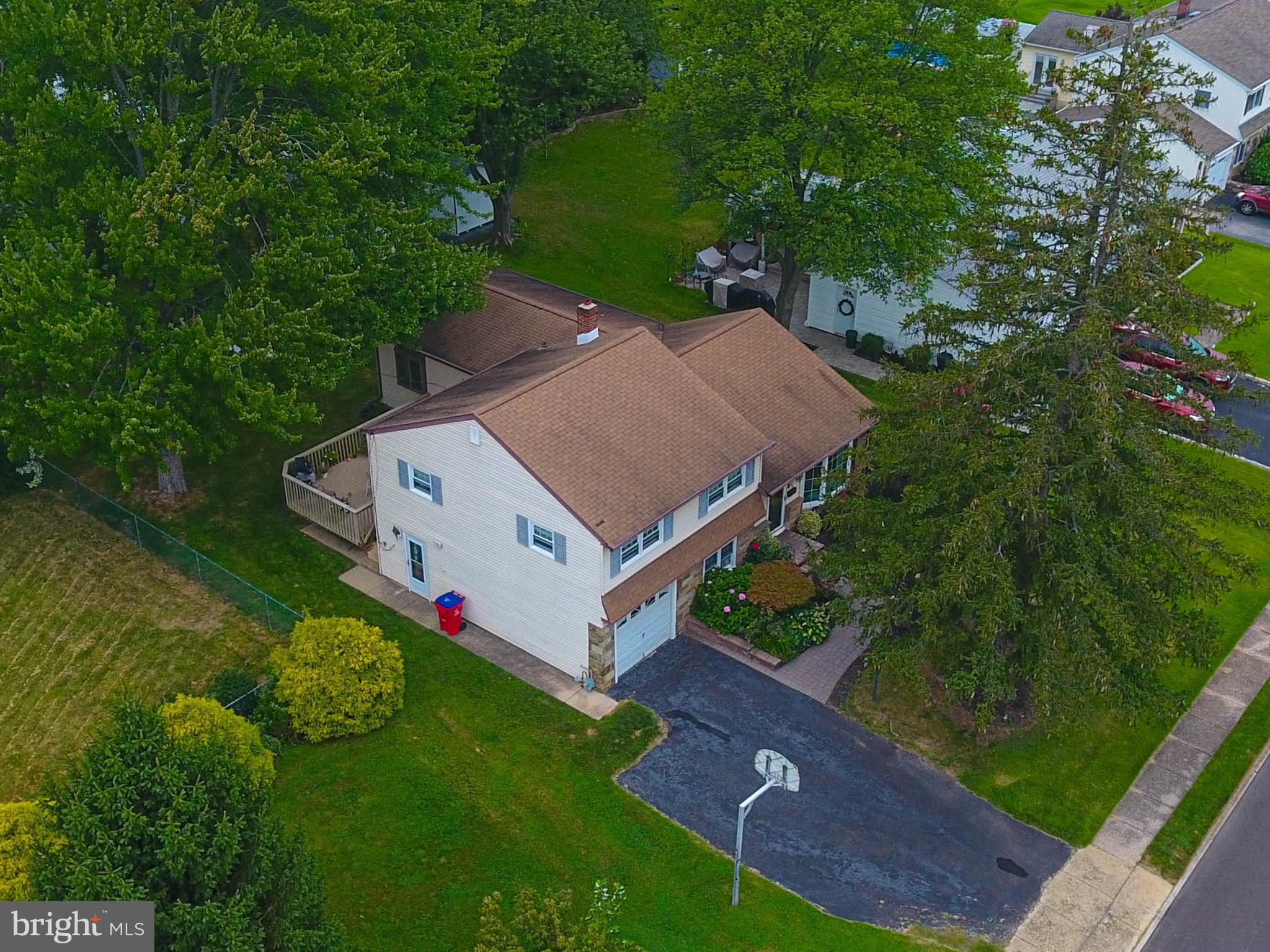 248 Hickory Road Warminster, PA 18974 - Photo 42 of 44 Drone left corner of home