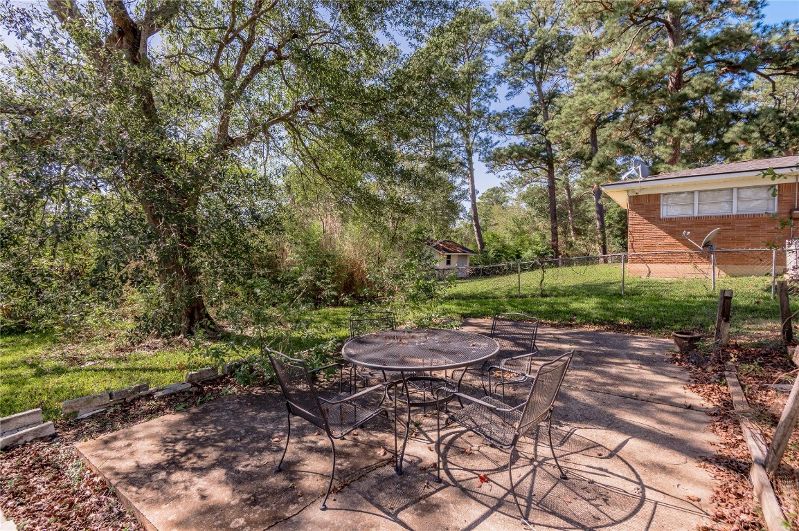 1415 22nd Street Huntsville, TX 77340 - Photo 26 of 30 a backyard of a house with lots of green space
